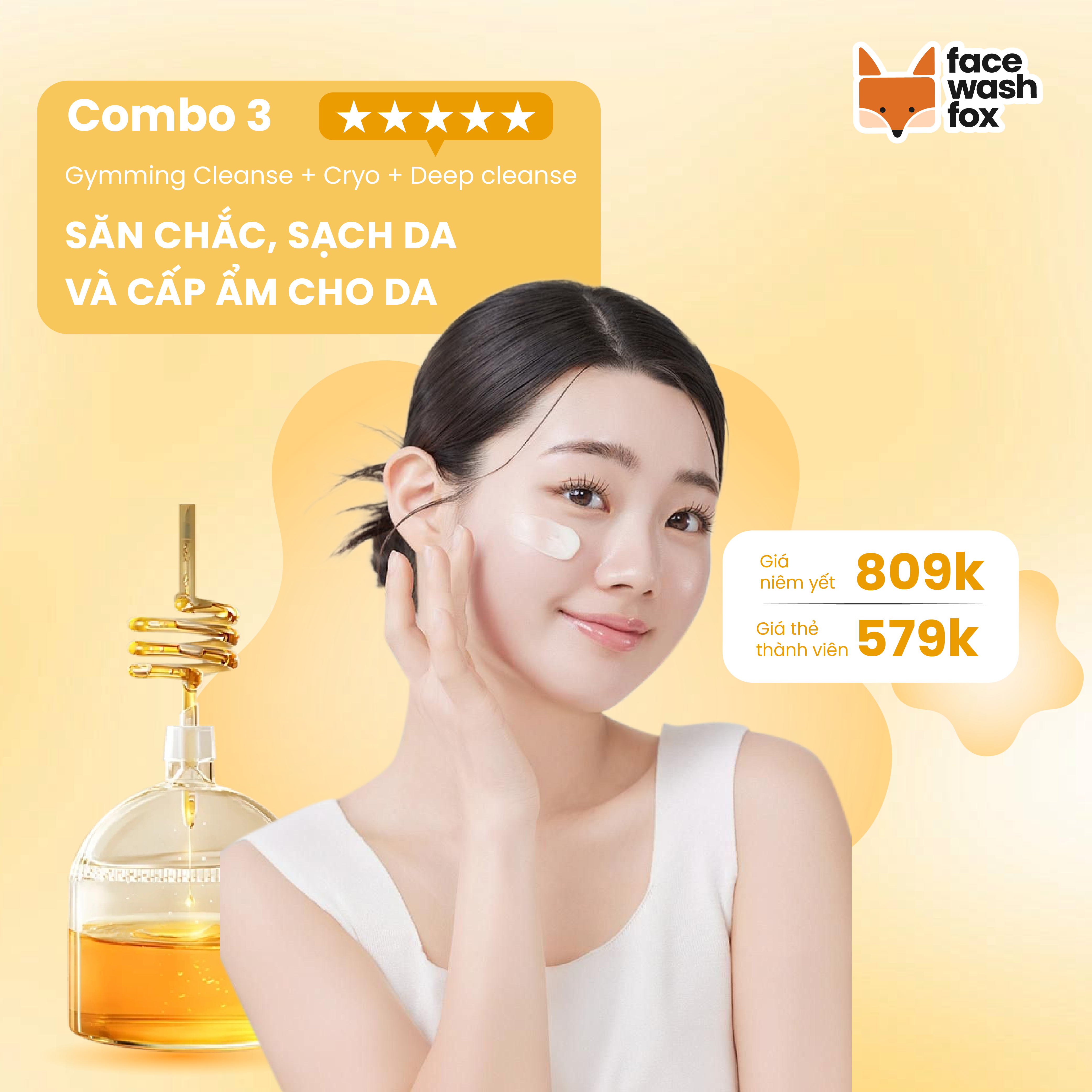 Sạch sâu + Cấp ẩm + Săn chắc
