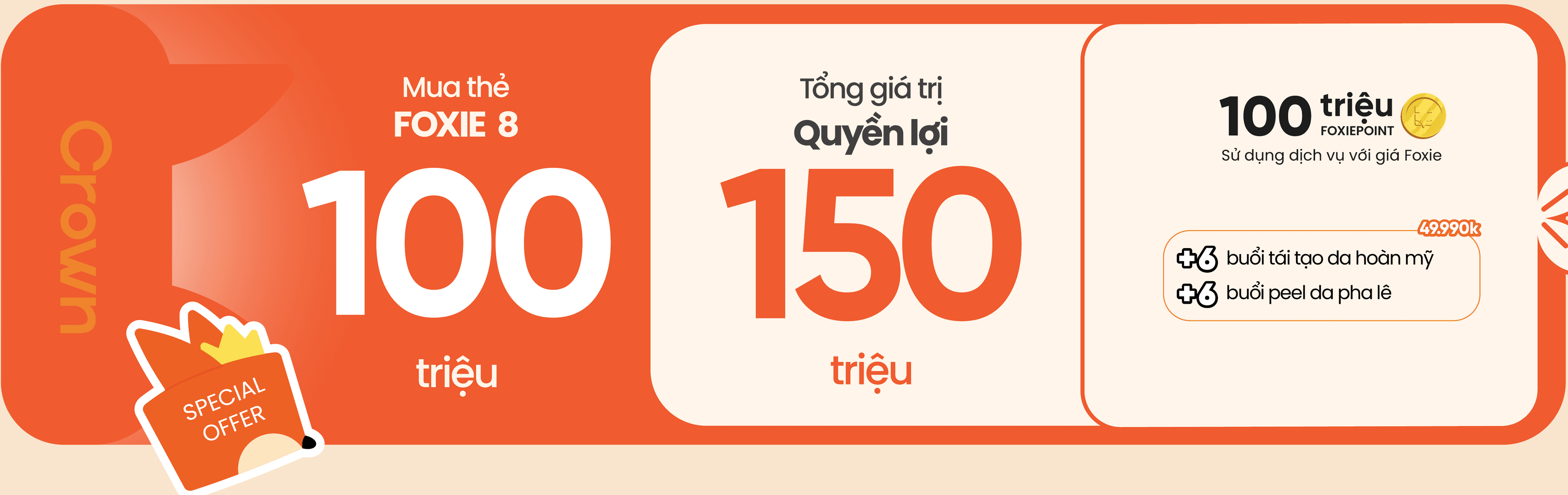 Foxie Crown 100 triệu
